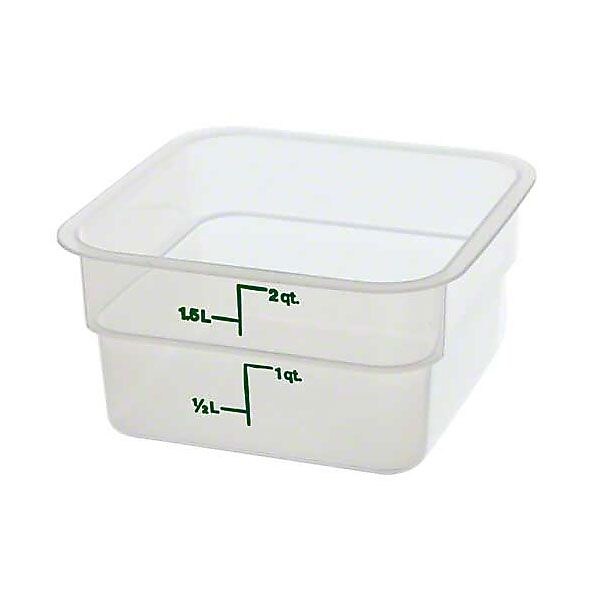 Cambro 2SFSPP190, 2 qt Polypropylene Food Storage Container - CamSquare