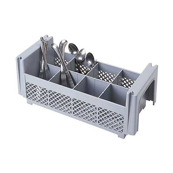 Cambro 8FBNH434151, 8 Compartment Flatware Basket - Camrack, Gray