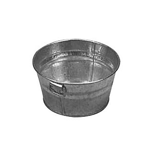 American Metalcraft MTUB63, 6'' x 3'' Natural Galvanized Tub