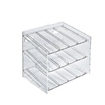 Azar Displays 3-Tiered 12 Compartment Molded Acrylic Cosmetic Counter Display