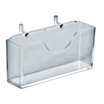 Azar Card Holder, 4.125" x 2", Horizontal, Desktop/Wall, Clear, Acrylic, 10/Pack (252008-10PK )
