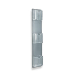 Azar Brochure Holder, 5.5" x 26", Vertical, Wall Mounted, Clear, Acrylic, 2/Pack (252065)