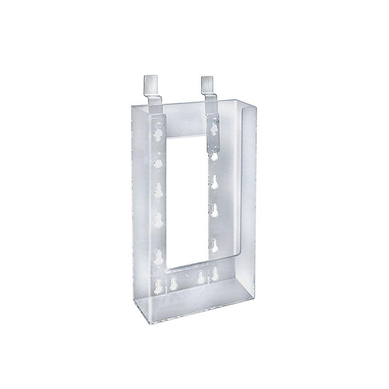 Azar Brochure Holder, 4.125" x 9", Vertical, Wall Mounted, Clear, Plastic, 10/Pack (252343)