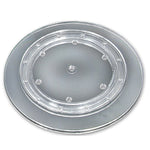 Azar Displays 15" Plastic Revolving Display Sloped Base Clear