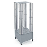 Azar Displays 64" Pegboard Four Tower Display, Clear (700228-CLR)