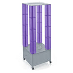 Azar Displays 64" Pegboard Four Tower Display Purple