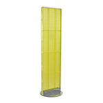 Azar Displays 16" x 60" Pegboard Freestanding Floor Display Yellow