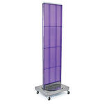 Azar Displays 16" x 60" Pegboard Freestanding Floor Stand, Purple (700253-PUR)