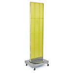 Azar Displays 16" x 60" Pegboard Freestanding Floor Stand, Yellow (700253-YEL)