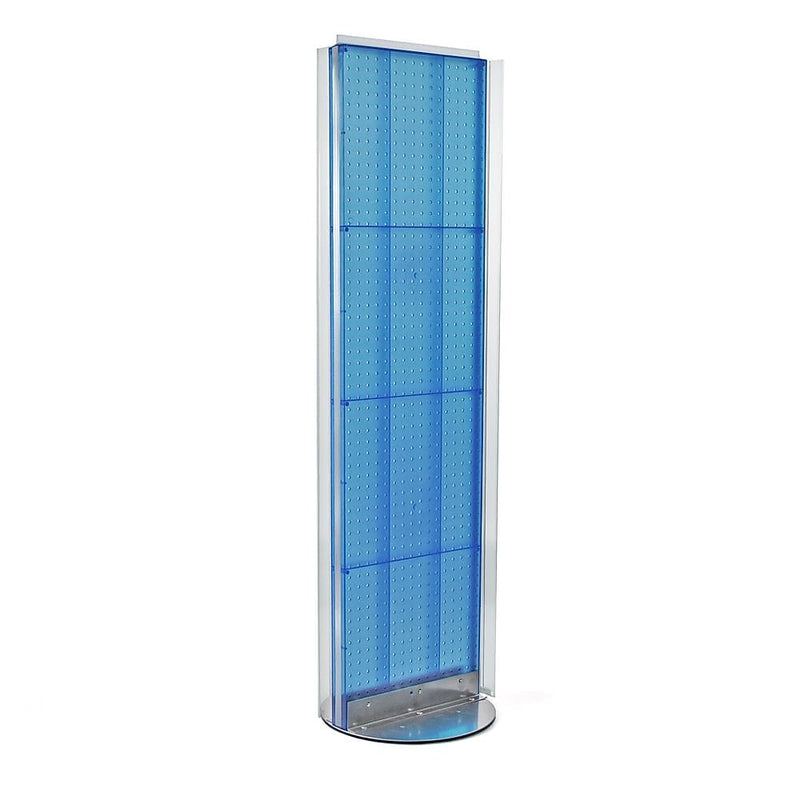 Azar Displays 16" x 60" Pegboard Floor Stand Blue