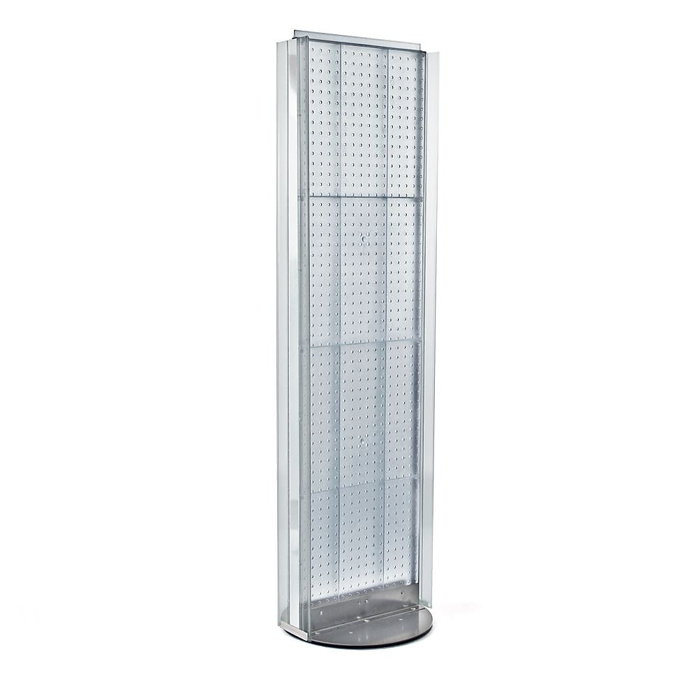 Azar Displays 16" x 60" Pegboard Floor Stand Clear