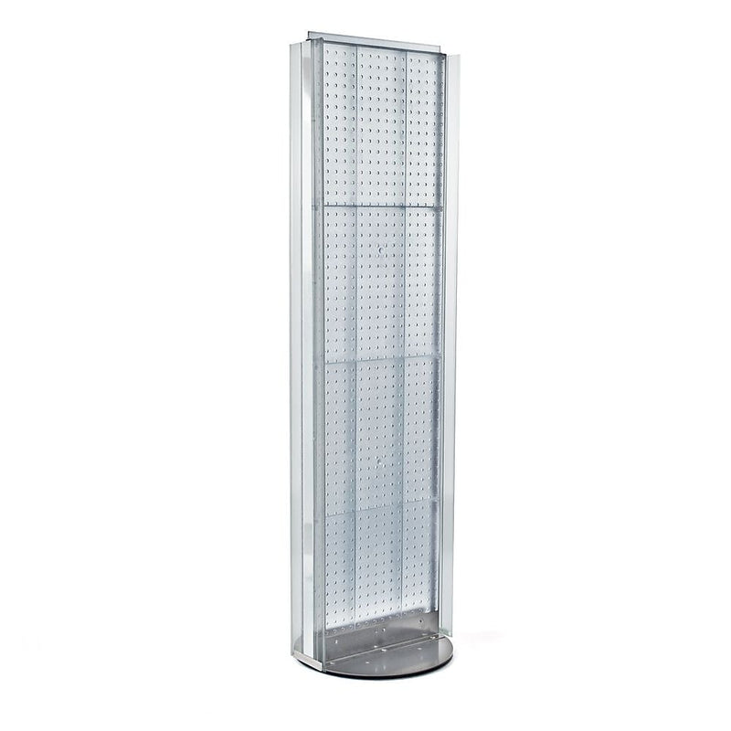 Azar Displays 16" x 60" Pegboard Floor Stand Clear