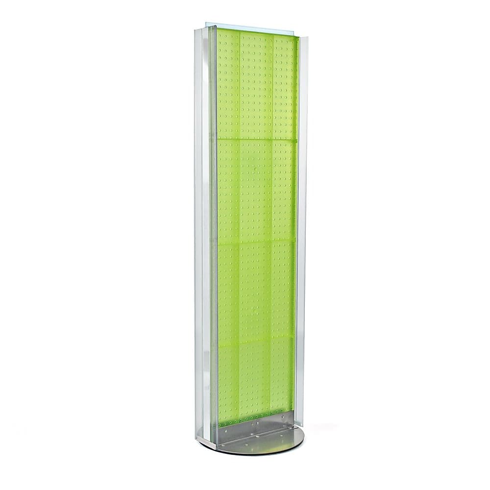 Azar Displays 16" x 60" Pegboard Floor Stand Green