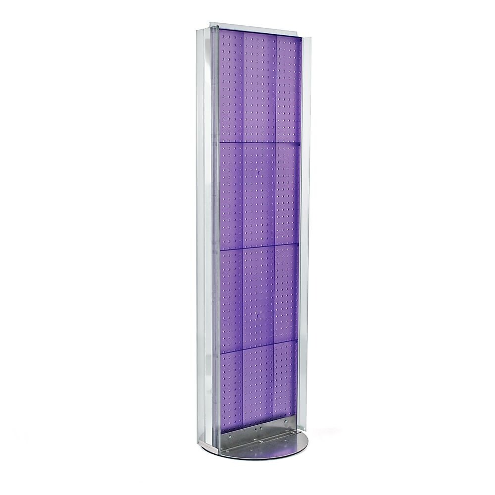 Azar Displays 16" x 60" Pegboard Floor Stand Purple