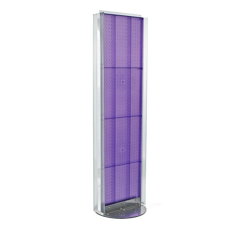 Azar Displays 16" x 60" Pegboard Floor Stand Purple