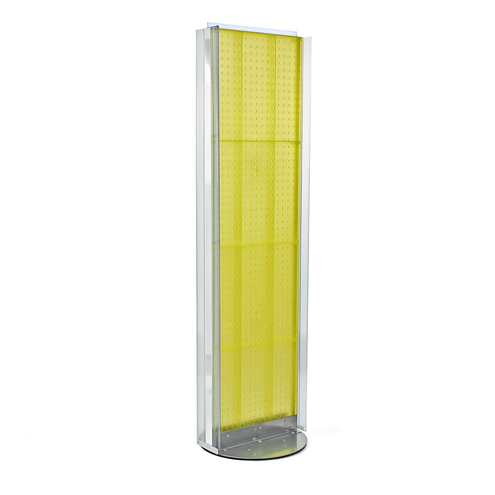 Azar Displays 16" x 60" Pegboard Floor Stand Yellow