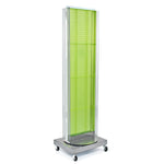 Azar Displays 16" x 60" Pegboard Floor Stand Revolving Base Green