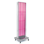 Azar Displays 16" x 60" Pegboard Floor Stand Revolving Base Pink