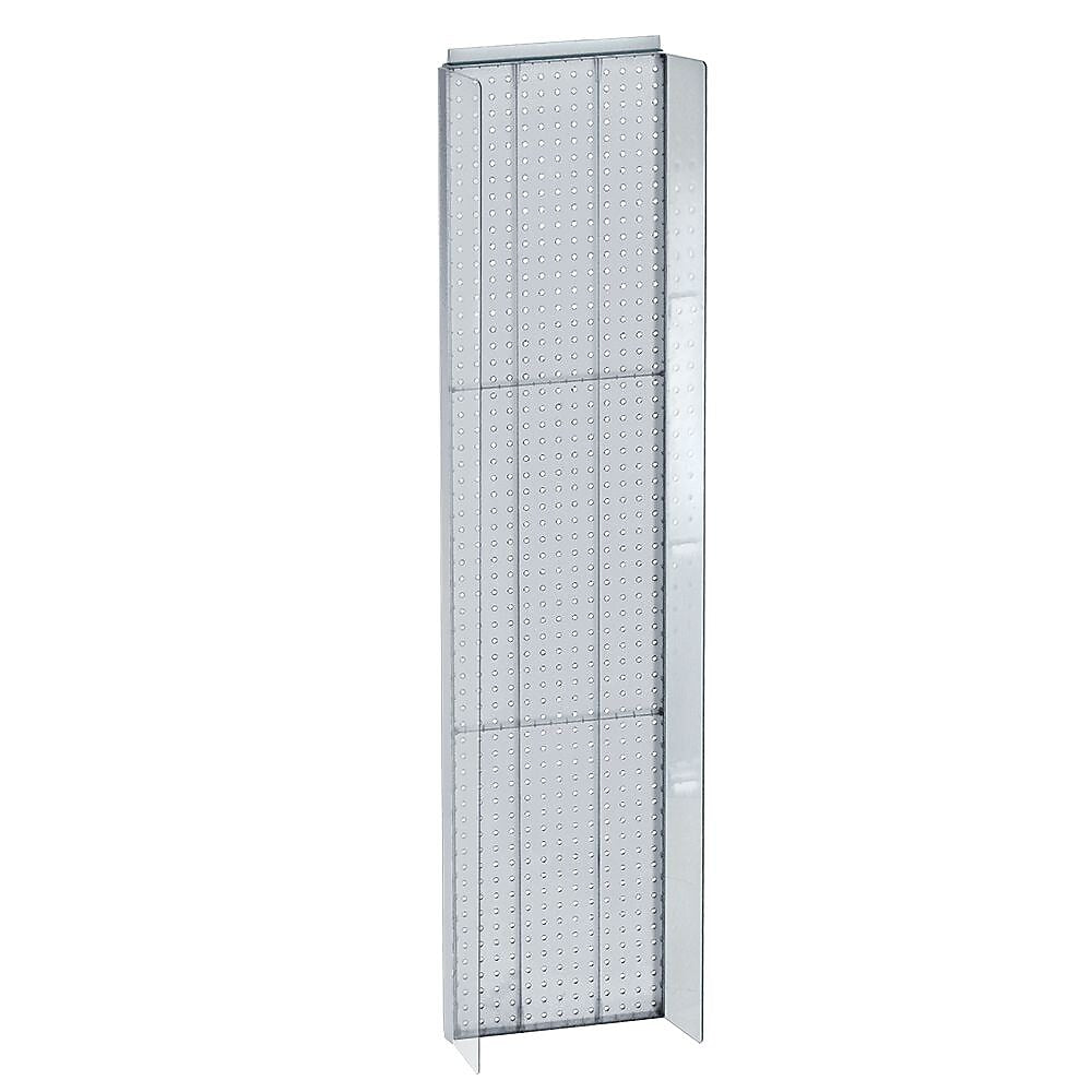Azar Displays 14" x 60" Pegboard Powerwing Display Clear