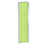 Azar Displays 14" x 60" Pegboard Powerwing Display, Green (700354-GRE)