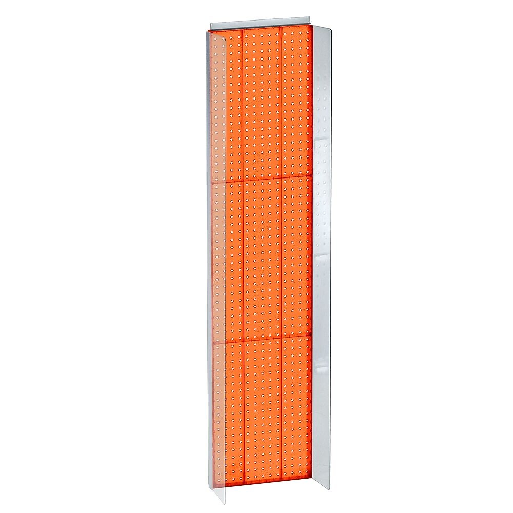 Azar Displays 14" x 60" Pegboard Powerwing Display Orange