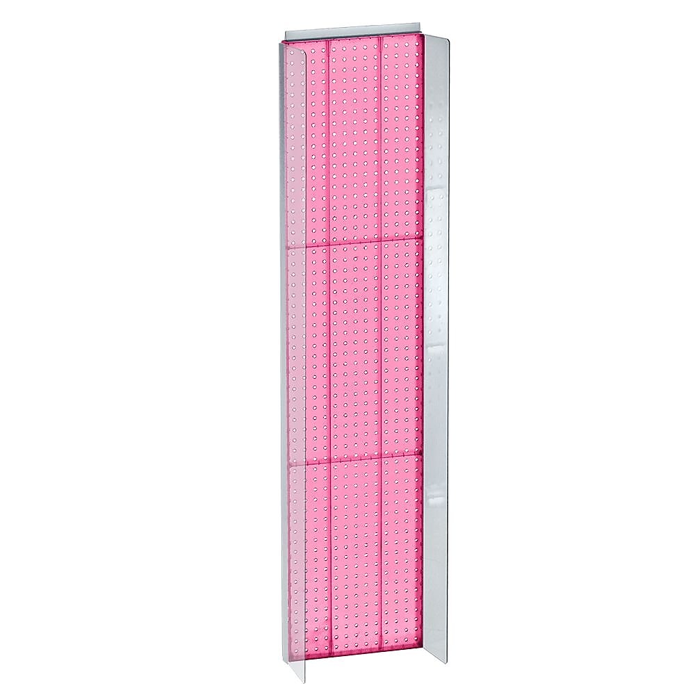 Azar Displays 14" x 60" Pegboard Powerwing Display, Pink (700354-PNK)