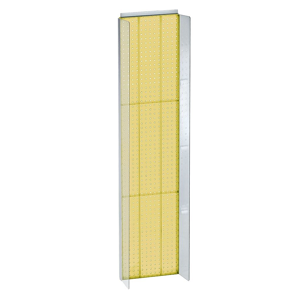 Azar Displays 14" x 60" Pegboard Powerwing Display Yellow