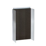 Azar Displays 13.5" x 22" Pegboard Powerwing Display Black