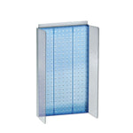 Azar Displays 13.5" x 22" Pegboard Powerwing Display Blue