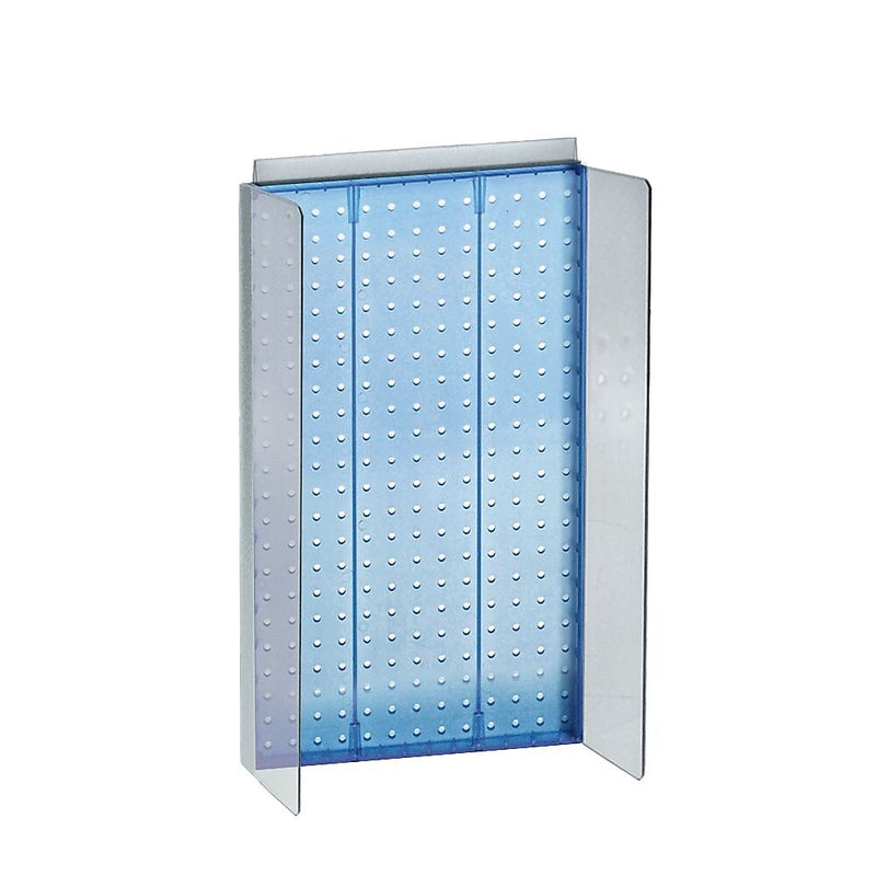 Azar Displays 13.5" x 22" Pegboard Powerwing Display Blue