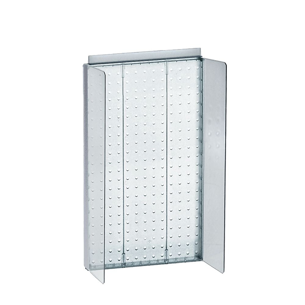 Azar Displays 13.5" x 22" Pegboard Powerwing Display Clear