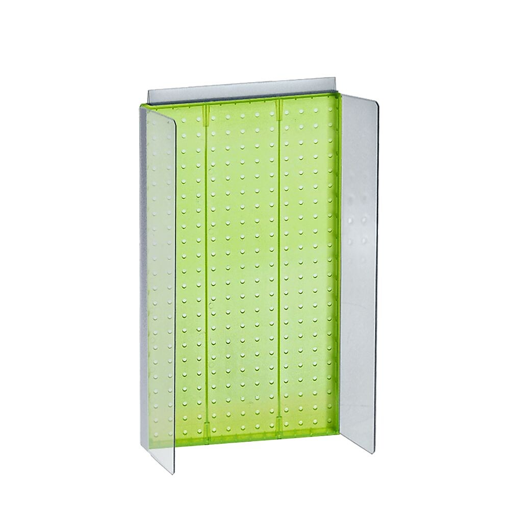 Azar Displays 13.5" x 22" Pegboard Powerwing Display, Green (700355-GRE)