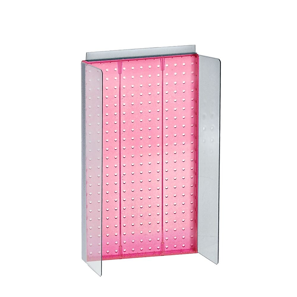 Azar Displays 13.5" x 22" Pegboard Powerwing Display, Pink (700355-PNK)