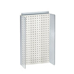 Azar Displays 13.5" x 22" Pegboard Powerwing Display White