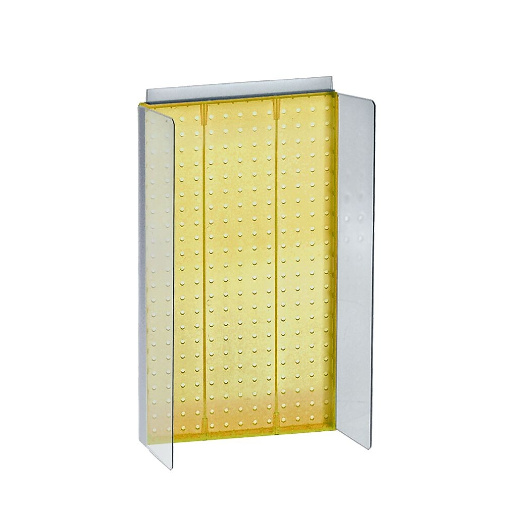 Azar Displays 13.5" x 22" Pegboard Powerwing Display Yellow