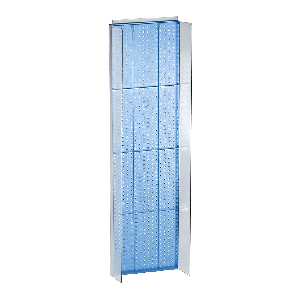 Azar Displays 16.75" x 60" Pegboard Powerwing Display Blue