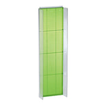 Azar Displays 16.75" x 60" Pegboard Powerwing Display Green