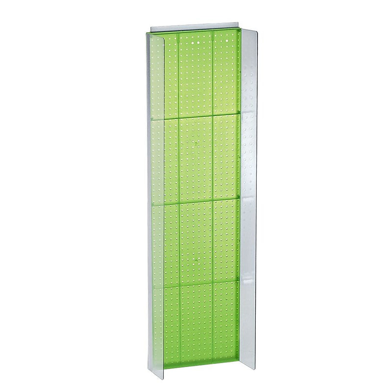 Azar Displays 16.75" x 60" Pegboard Powerwing Display Green
