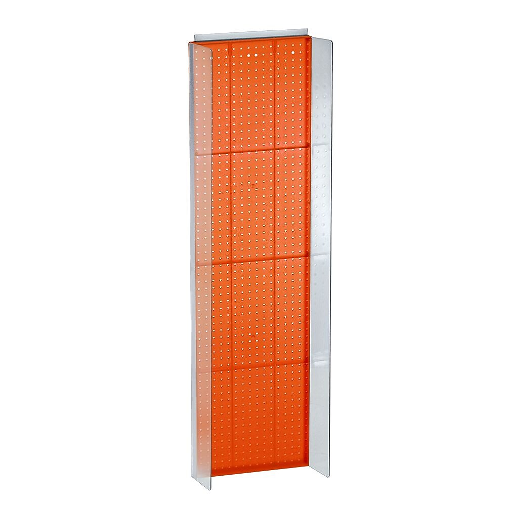 Azar Displays 16.75" x 60" Pegboard Powerwing Display Orange