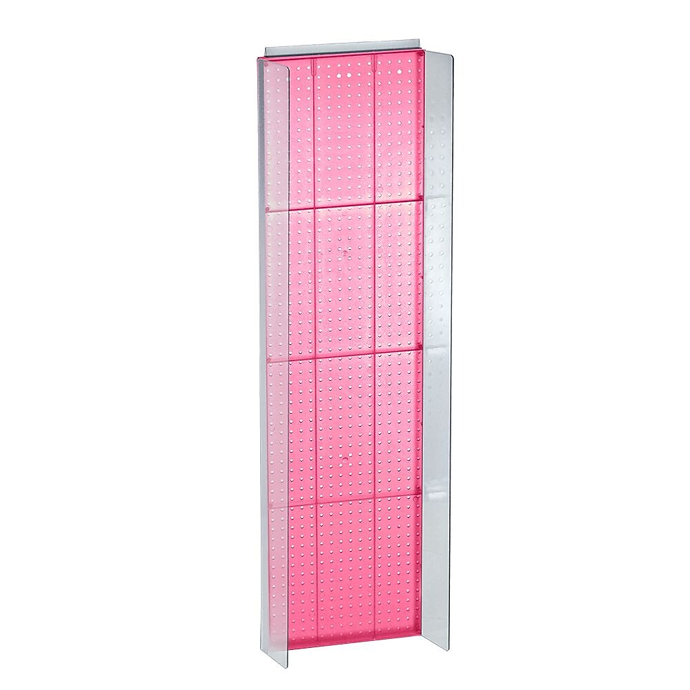 Azar Displays 16.75" x 60" Pegboard Powerwing Display Pink