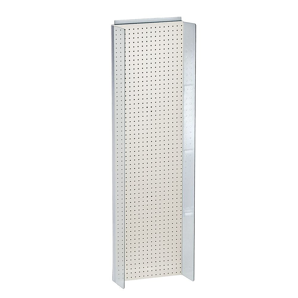 Azar Displays 16.75" x 60" Pegboard Powerwing Display White