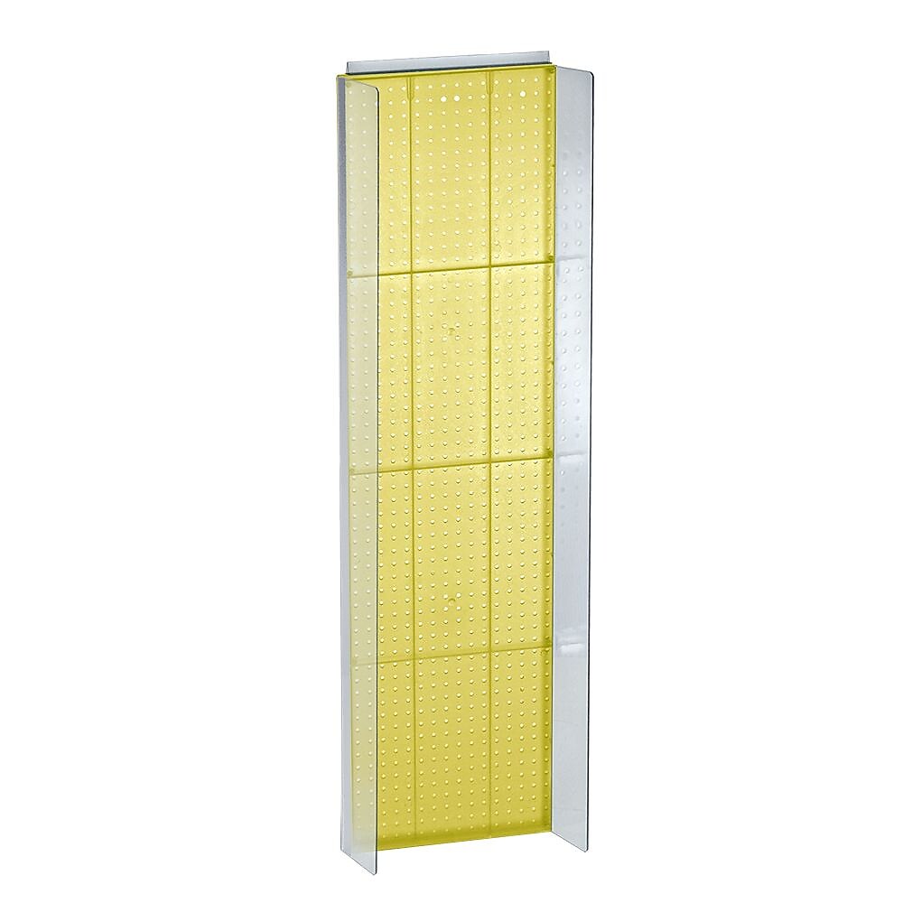 Azar Displays 16.75" x 60" Pegboard Powerwing Display Yellow