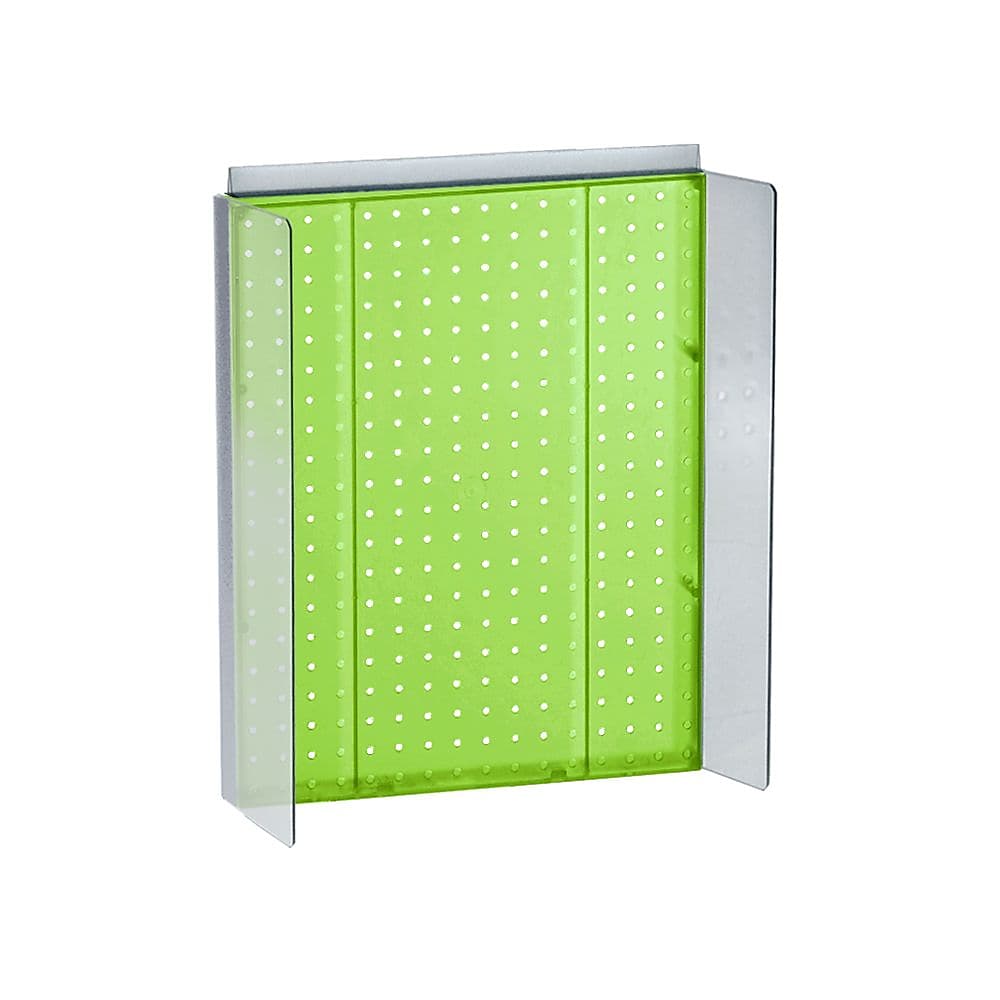 Azar Displays 16" x 20.25" Pegboard Powerwing Display Green