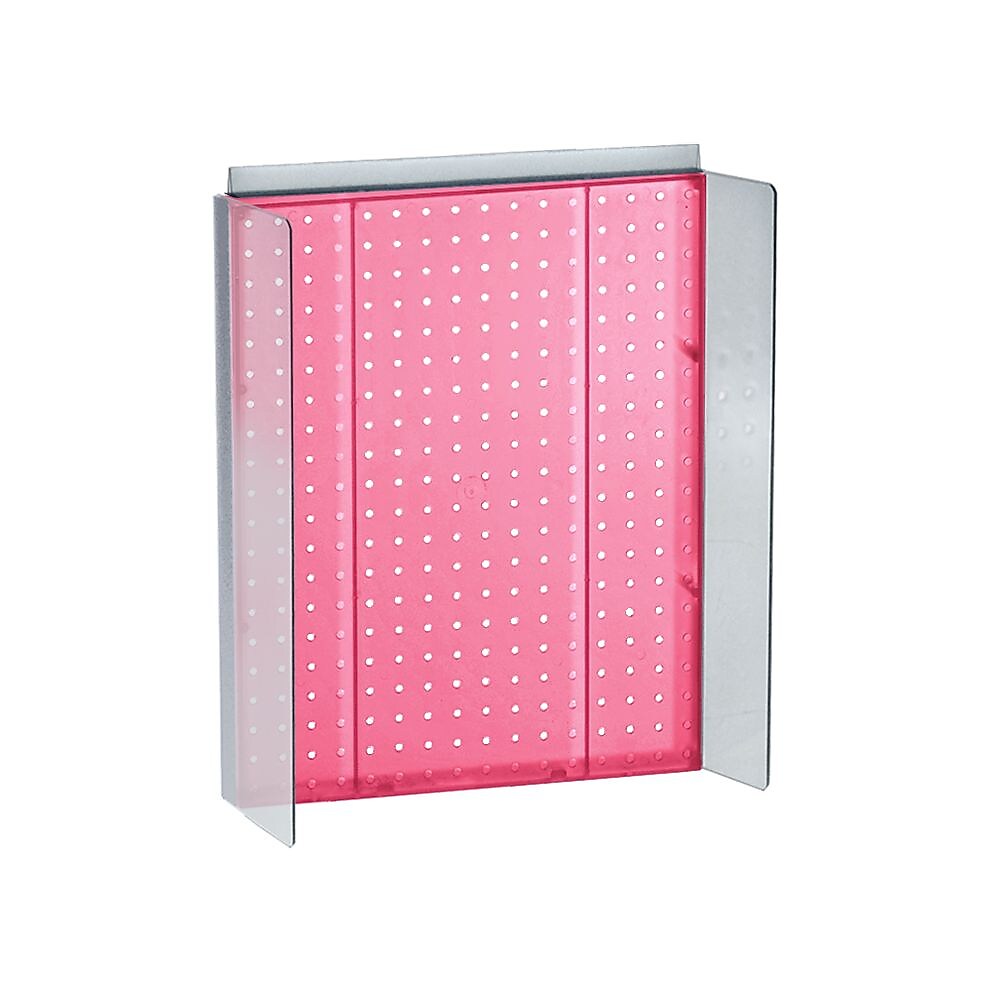 Azar Displays 16" x 20.25" Pegboard Powerwing Display Pink