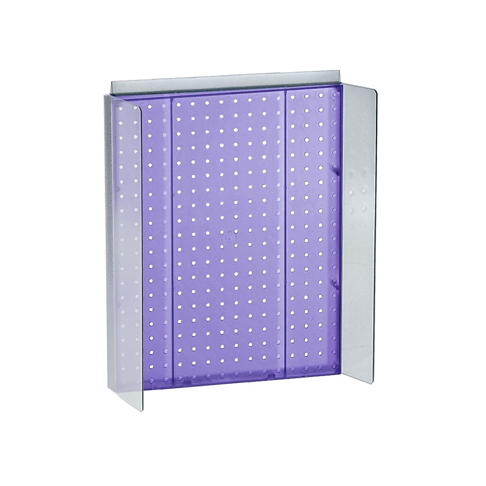 Azar Displays 16" x 20.25" Pegboard Powerwing Display Purple