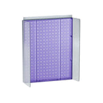 Azar Displays 16" x 20.25" Pegboard Powerwing Display Purple