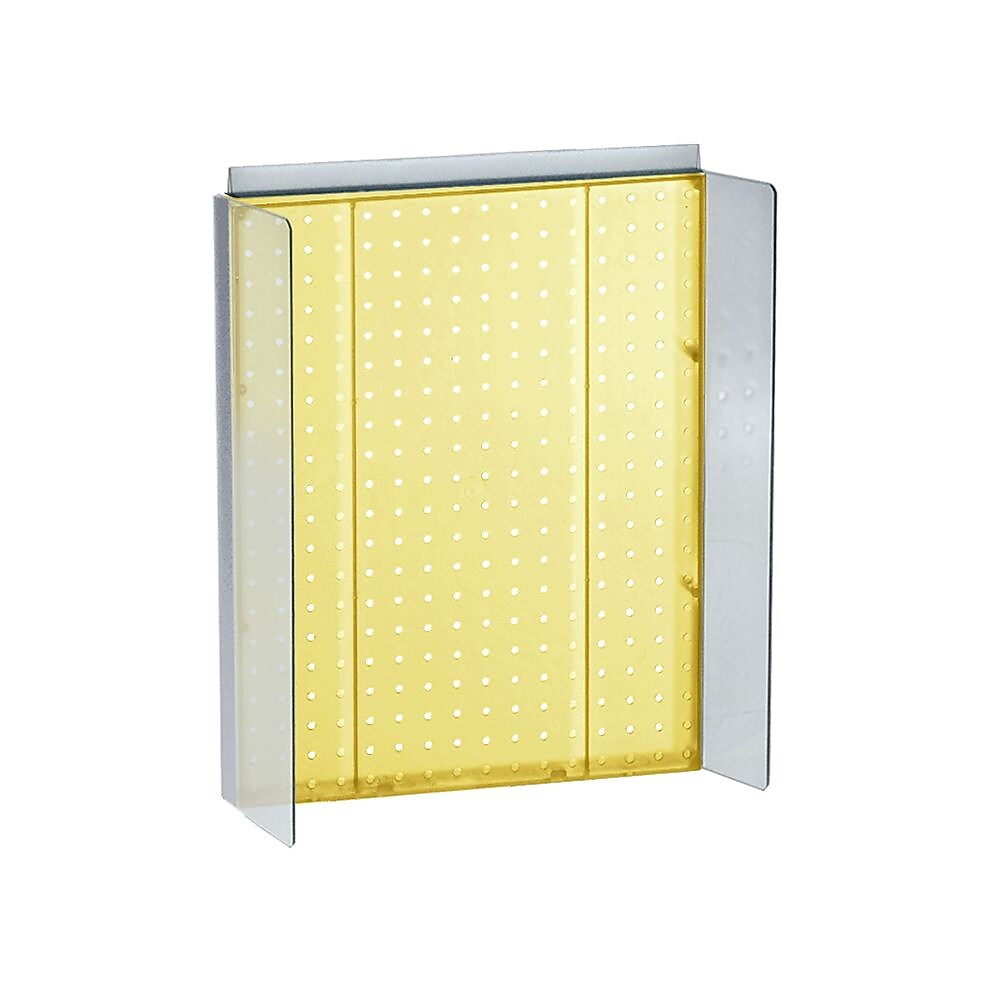 Azar Displays 16" x 20.25" Pegboard Powerwing Display Yellow