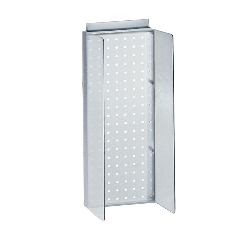 Azar Displays 8" x 20.62" Pegboard Powerwing Display Clear