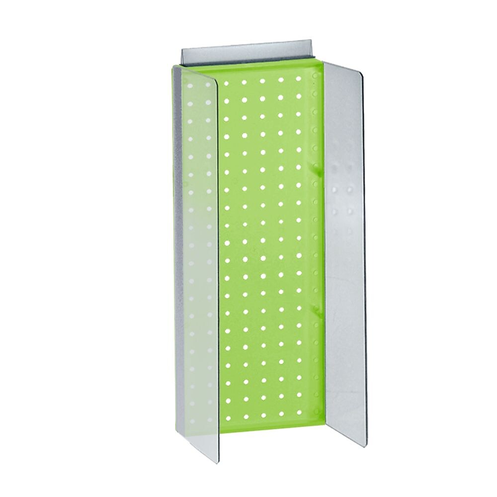 Azar Displays 8" x 20.62" Pegboard Powerwing Display, Green (700359-GRE)