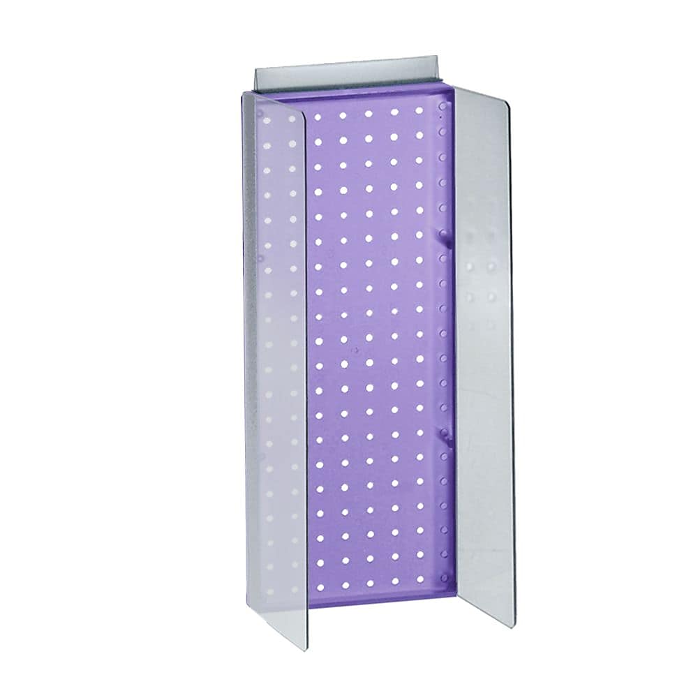 Azar Displays 8" x 20.62" Pegboard Powerwing Display, Purple (700359-PUR)